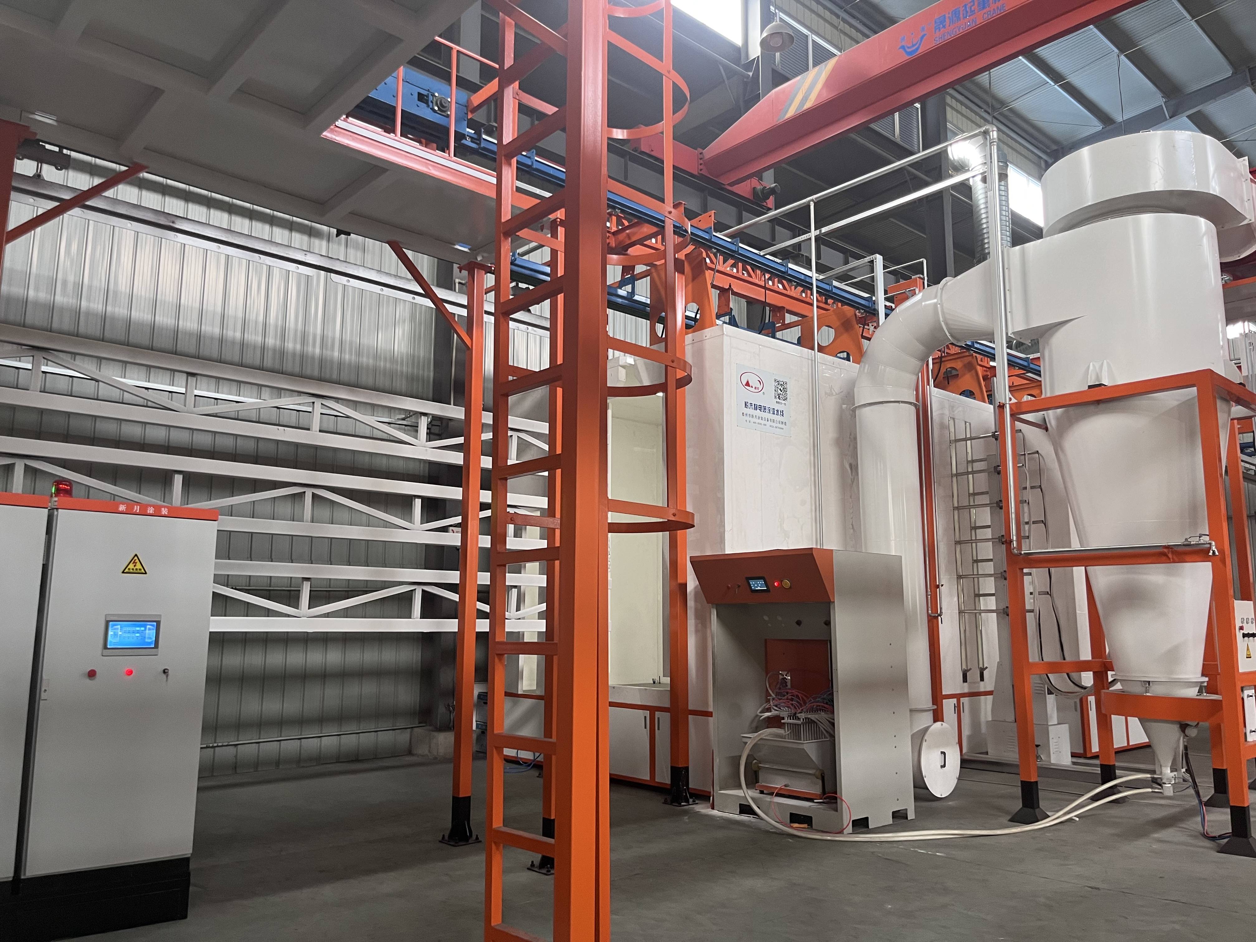 自动喷涂流水线厂家一个值得深思的应对策略是采用积放线式喷涂设备