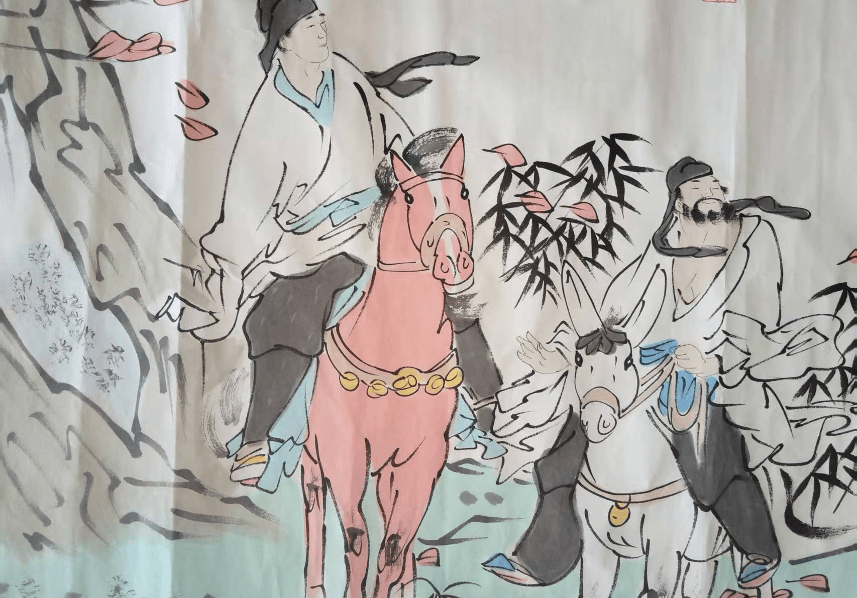 范增书画《风尘三侠图》