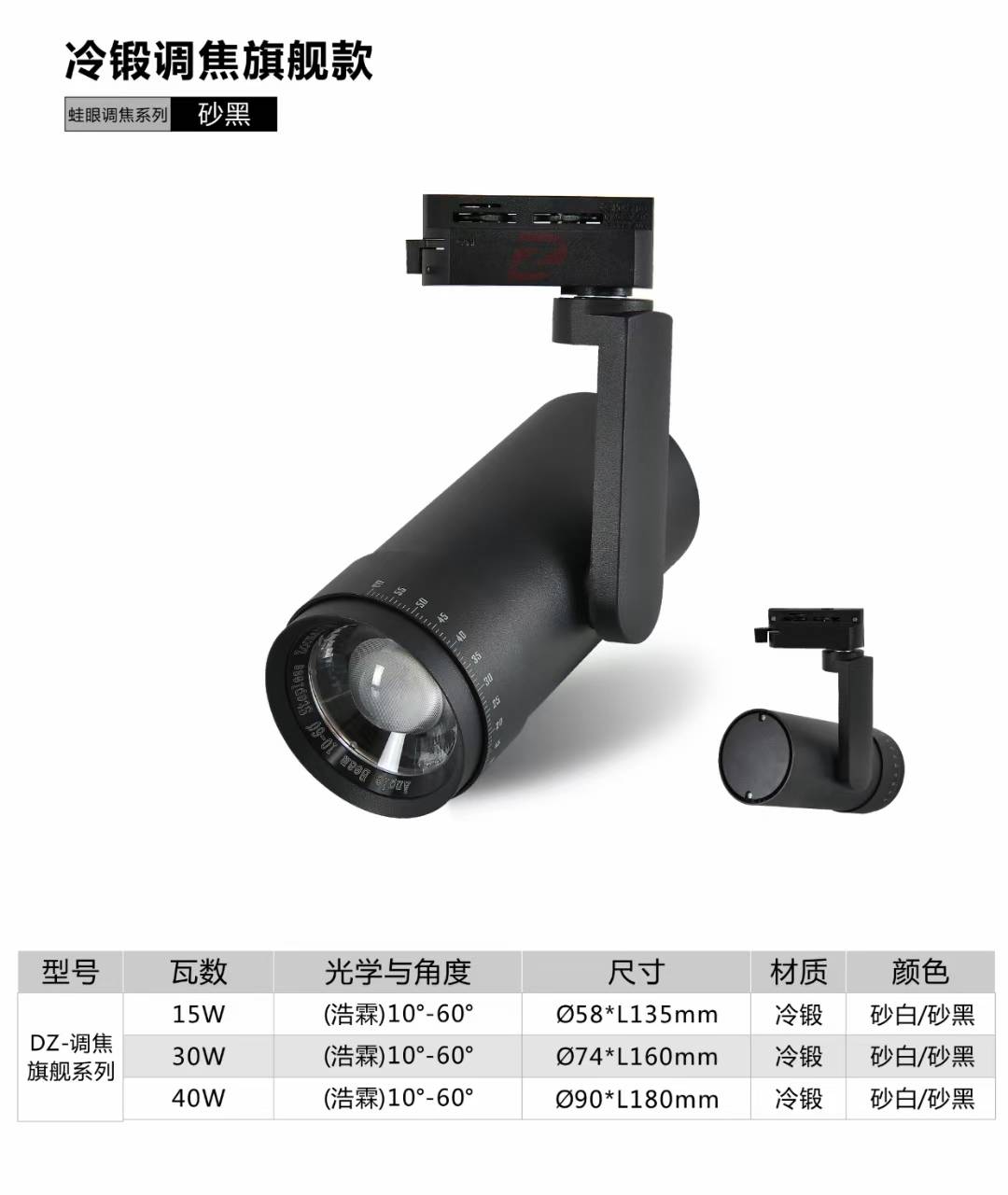 商超市场商品照明轨道灯射灯大功率商业照明工厂