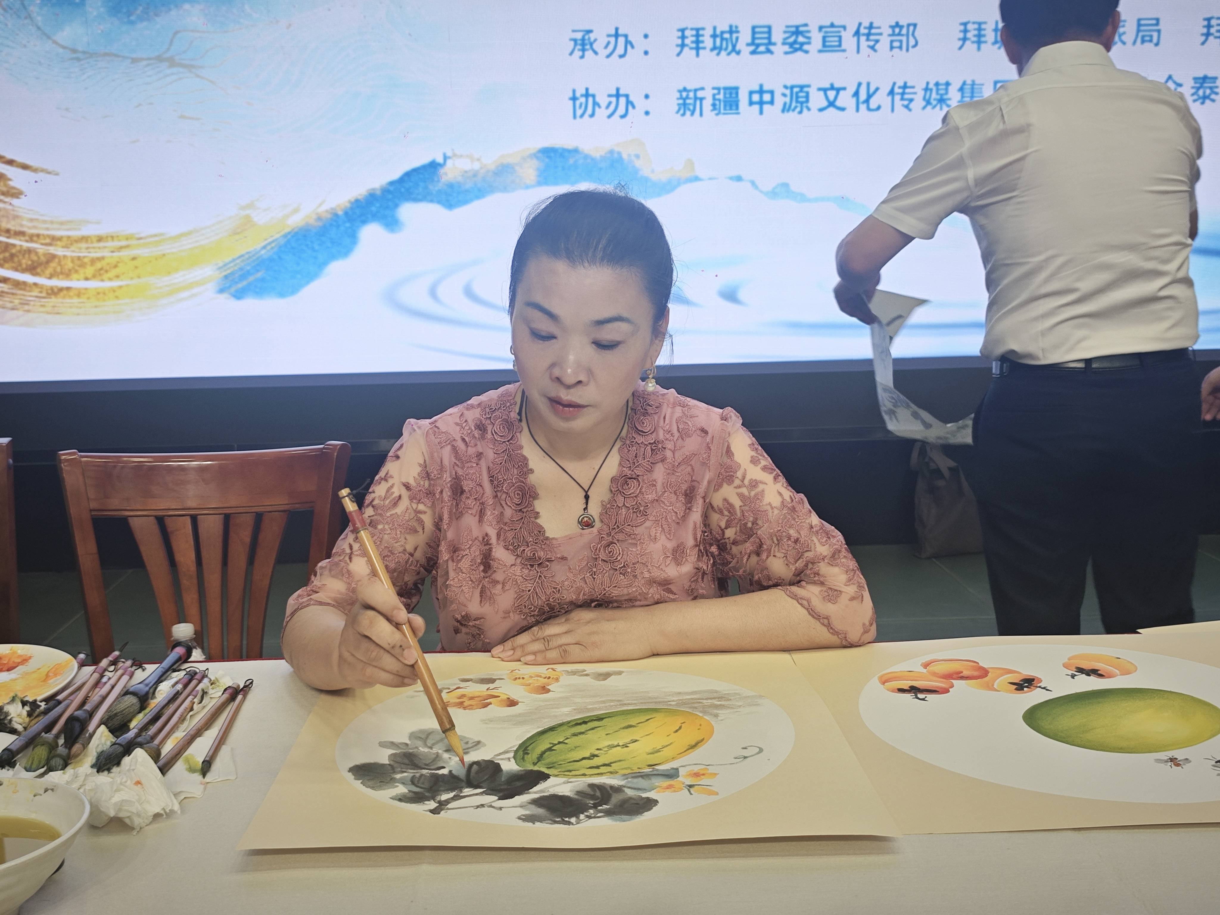 跨越山海赴拜城 书画交融赋能文旅新征程