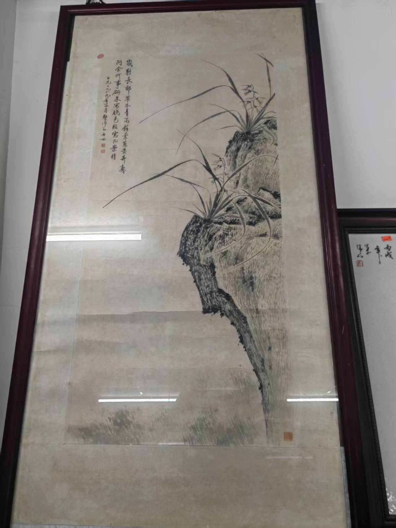 启功高山墨兰图凭何成书画瑰宝？文人风骨与艺术传承是关键