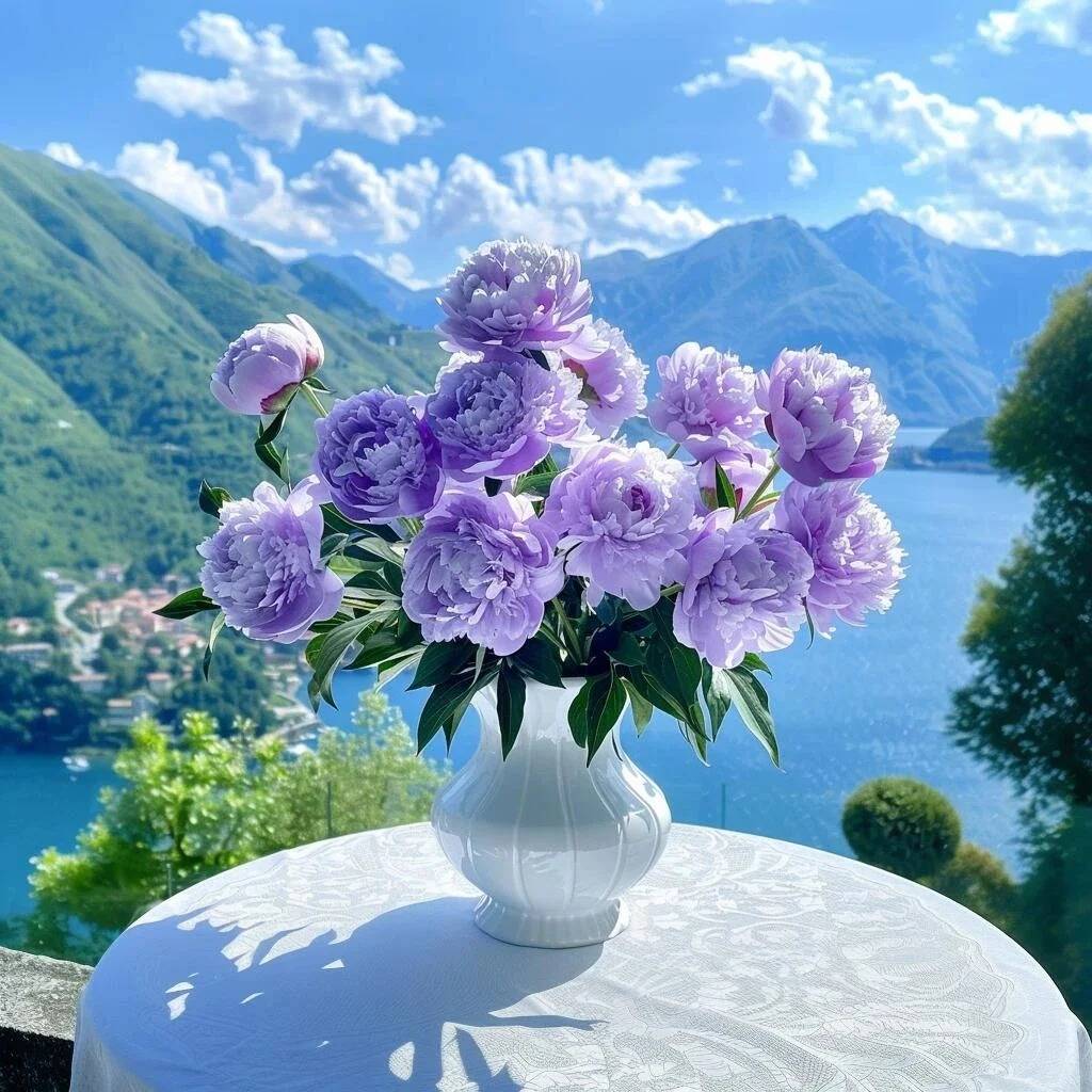 微信头像4050岁高贵气质女人头像蓝紫色