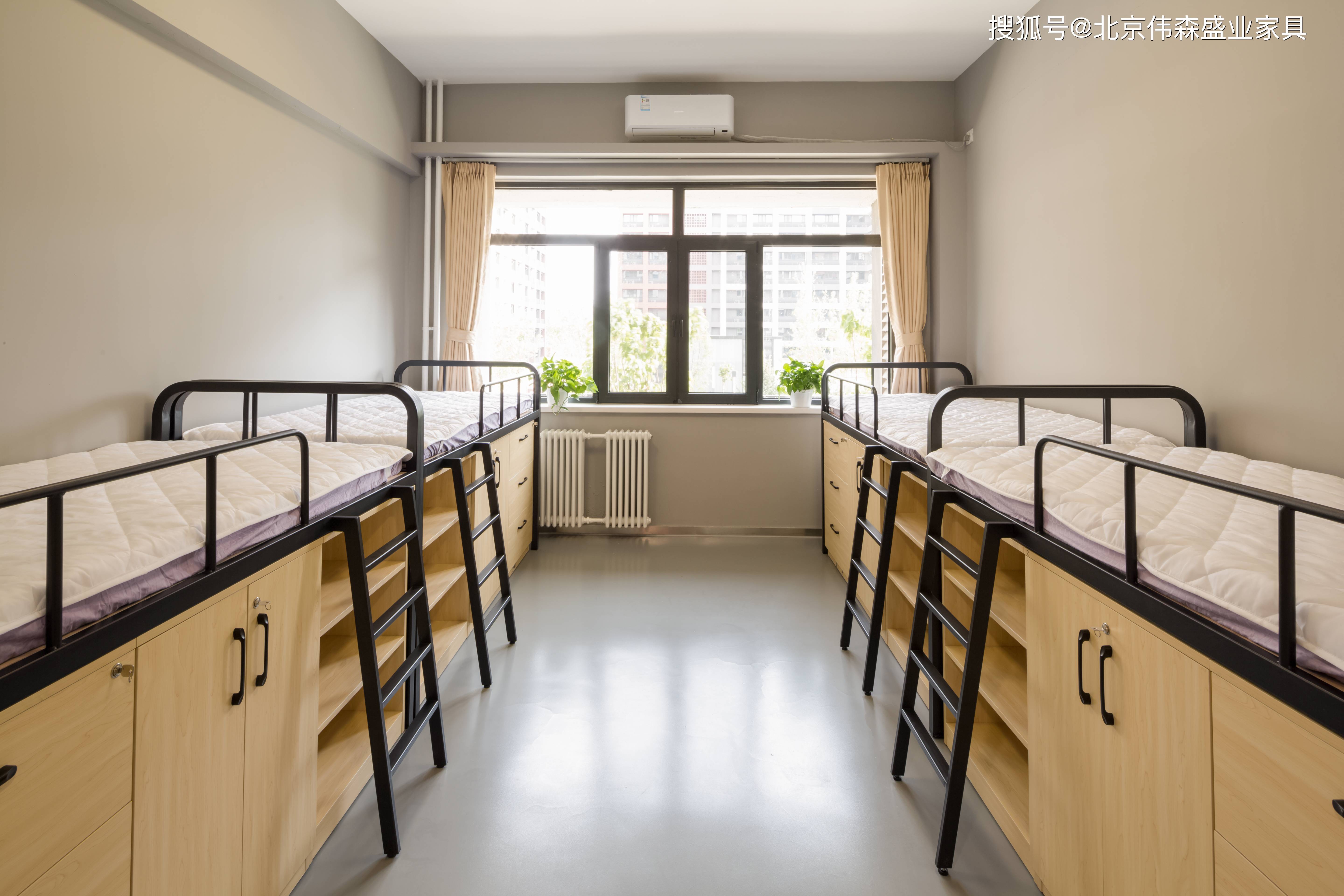 教育空间丨高校宿舍改造:四人间如何变身带独立学习区的生活单元