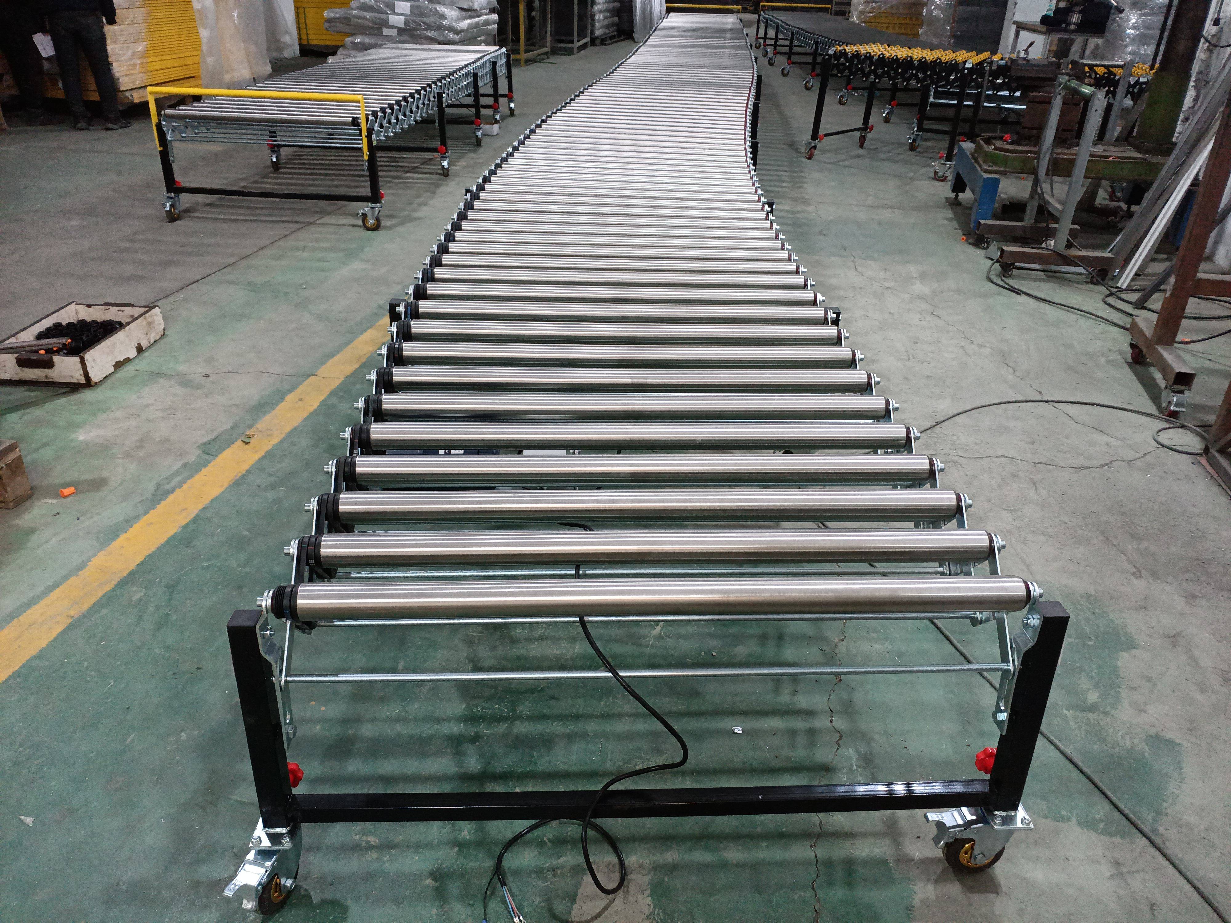 动力滚筒伸缩线:冷链仓储装卸货的高效新选择