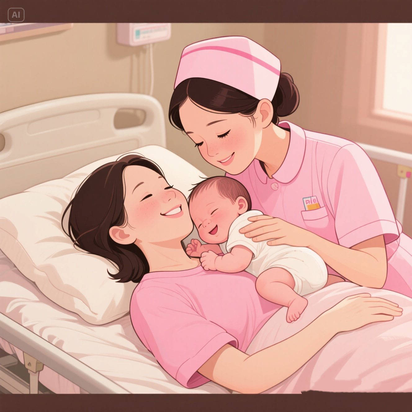 把娃「挤」出来的正确姿势,笑到助产士拍桌!