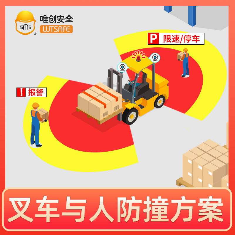 叉车盲区消除防碰撞解决方案有哪些