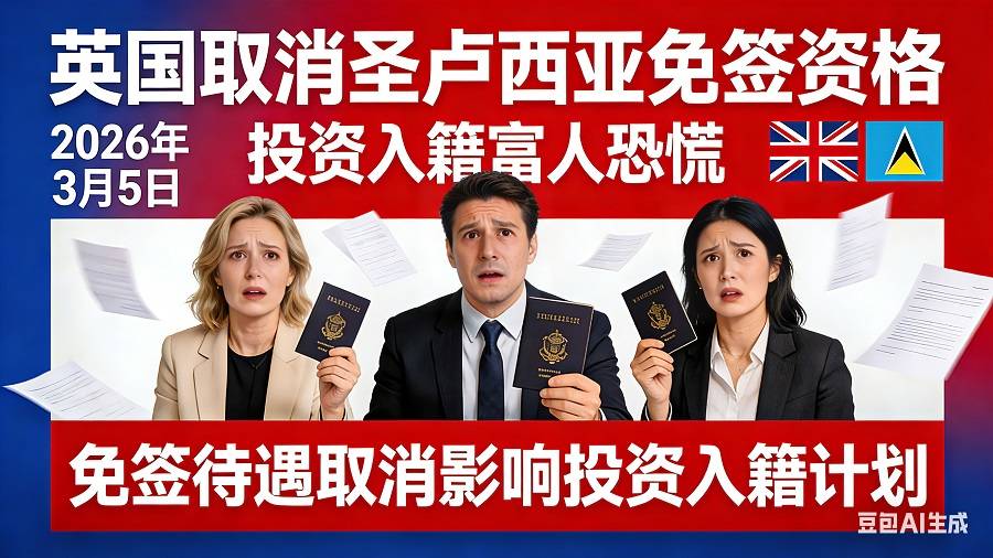 圣卢西亚护照含金量暴跌：英国取消免签待遇！