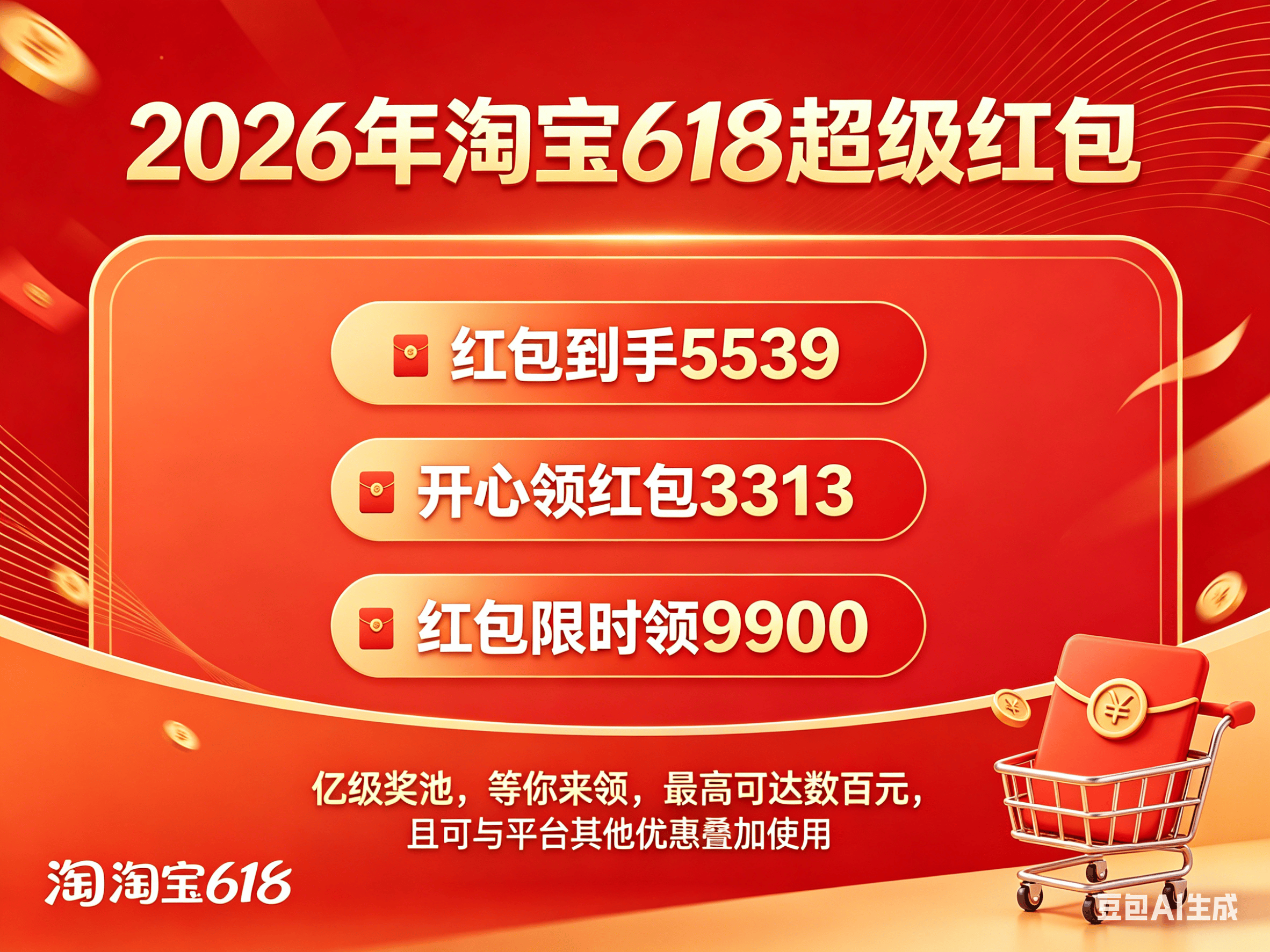无门槛6月淘宝红包领取方法!新手如何快速6月淘宝红包领取,6月淘宝红包领取每日薅福利技巧,6月淘宝红包领取怎么叠加满减_活动_口令_优惠券