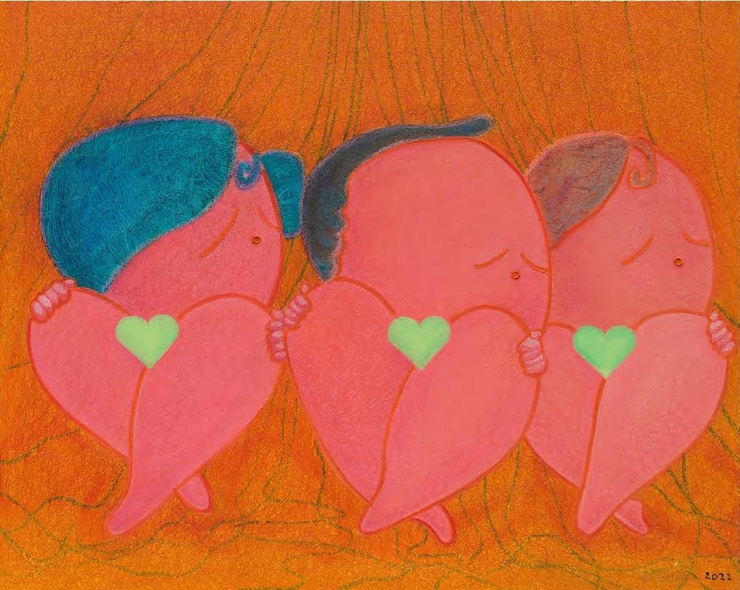 《三人舞》2022 油画80x100cm.jpg
