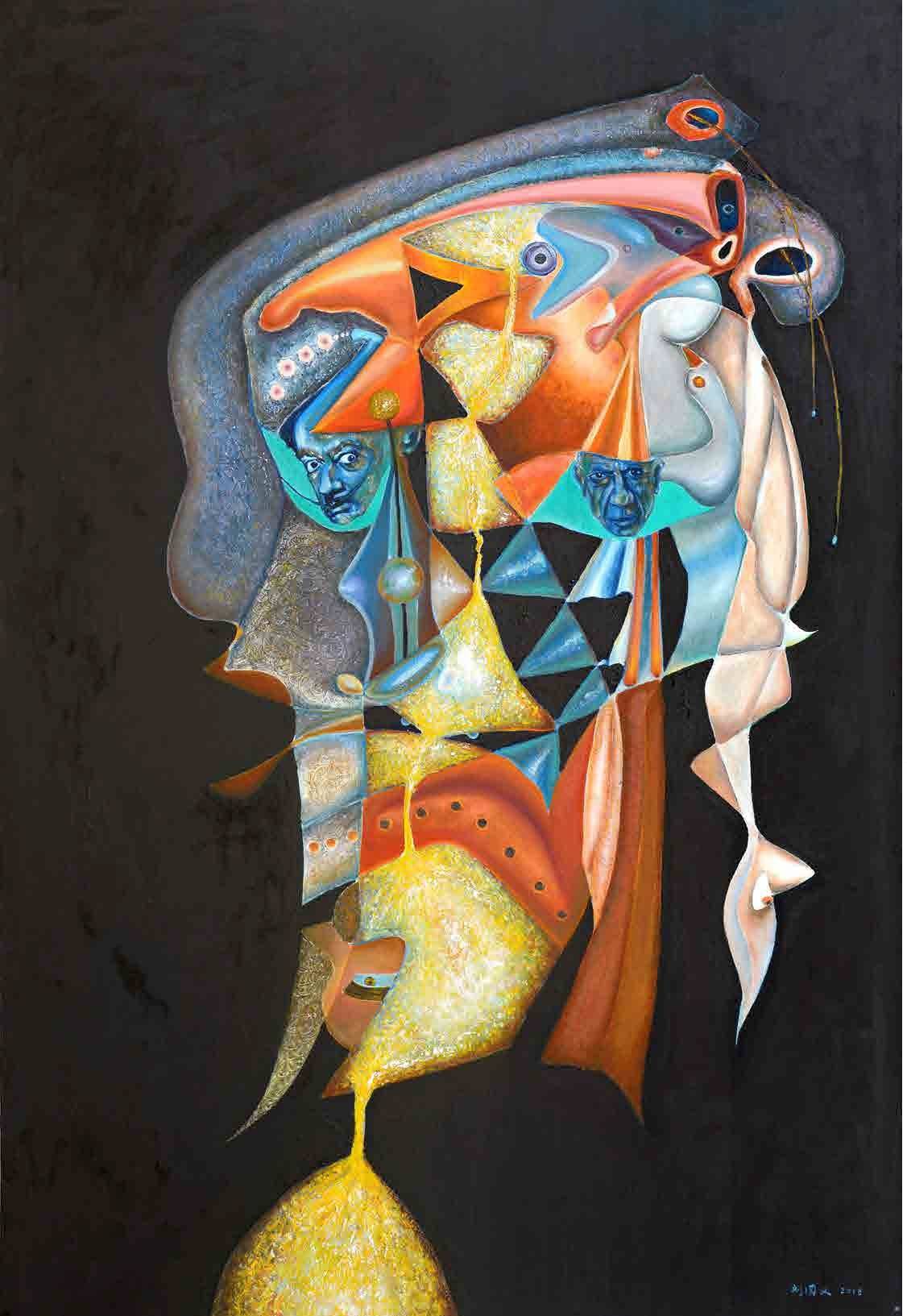 超弦系列1 120x180cm 布面油画 2016.jpg