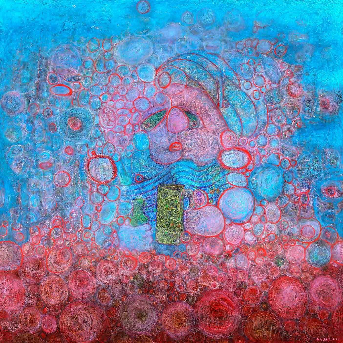 悦色涡纹 150x150cm 布面油画 2018.jpg