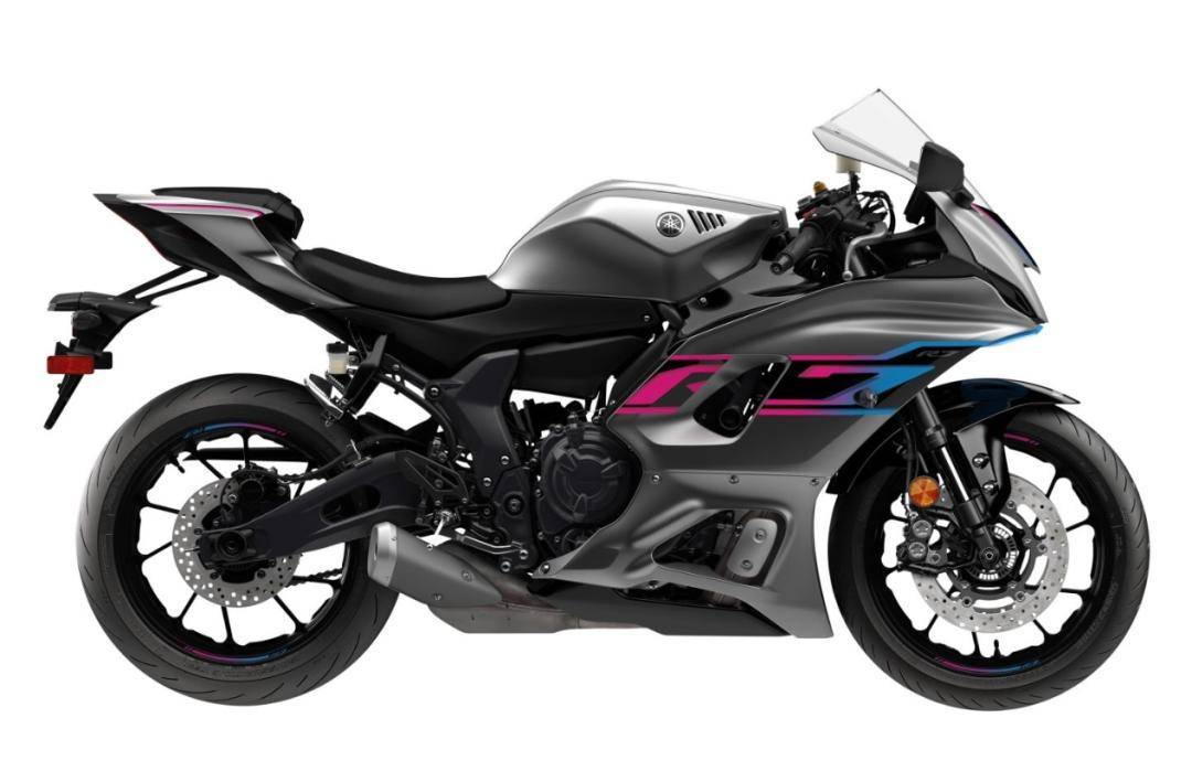 雅马哈yzf-r7也玩赛博风,蓝粉渐变更显时尚_搜狐汽车_搜狐网