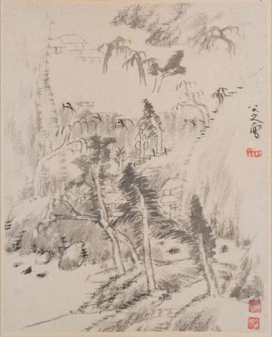 八大山人 清 山水画