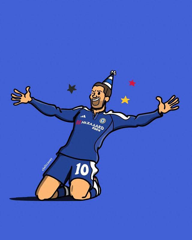 泪目,切尔西官方祝阿扎尔生日快乐:历史最伟大球员之一_比利时_配文