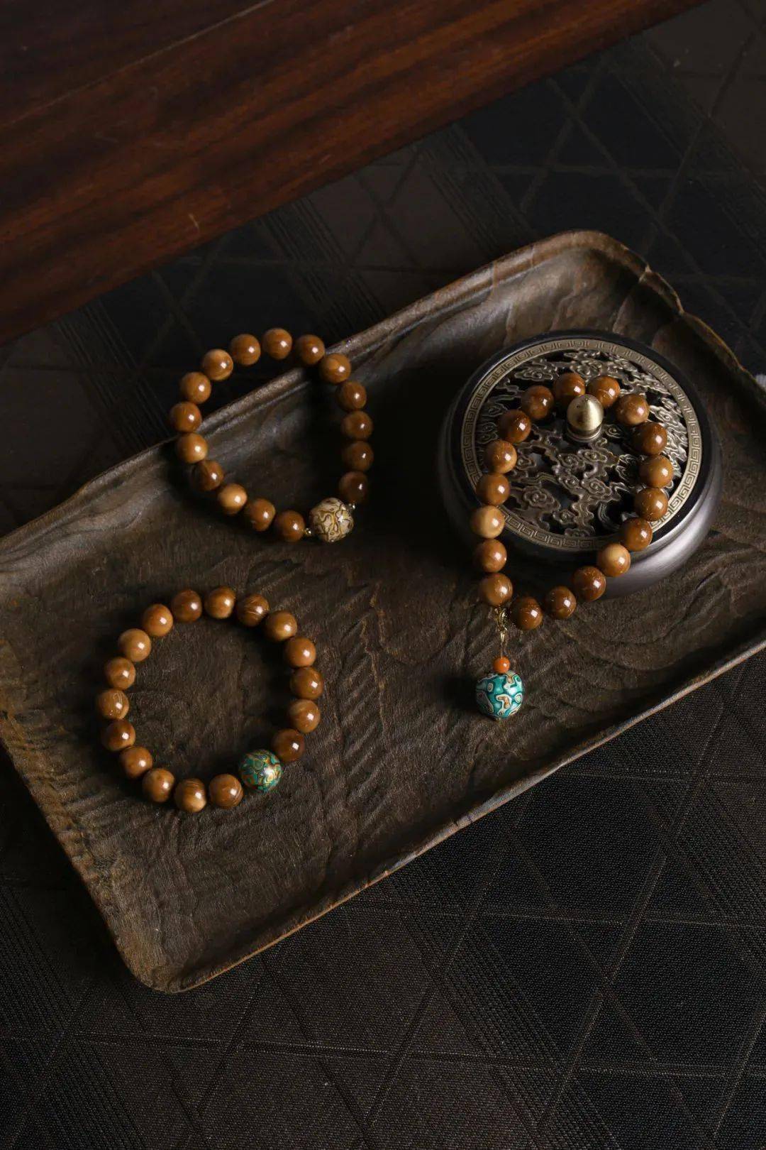 库克 大漆珠 菩提手串,经上手盘完之后,有历练之美._mm_直径_文化