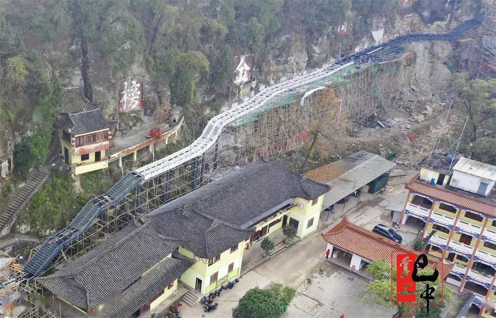 巴中城市中轴景观线南龛坡区域又有新进展_广场_建设_栈道