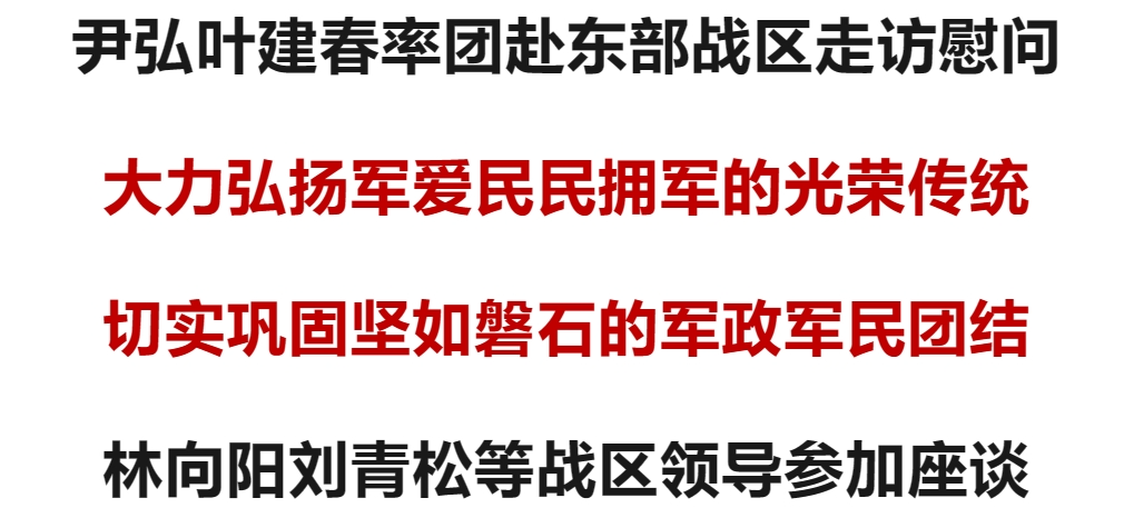 尹弘葉建春率團赴東部戰區走訪慰問,舉行軍地雙方座談會_江西_發展