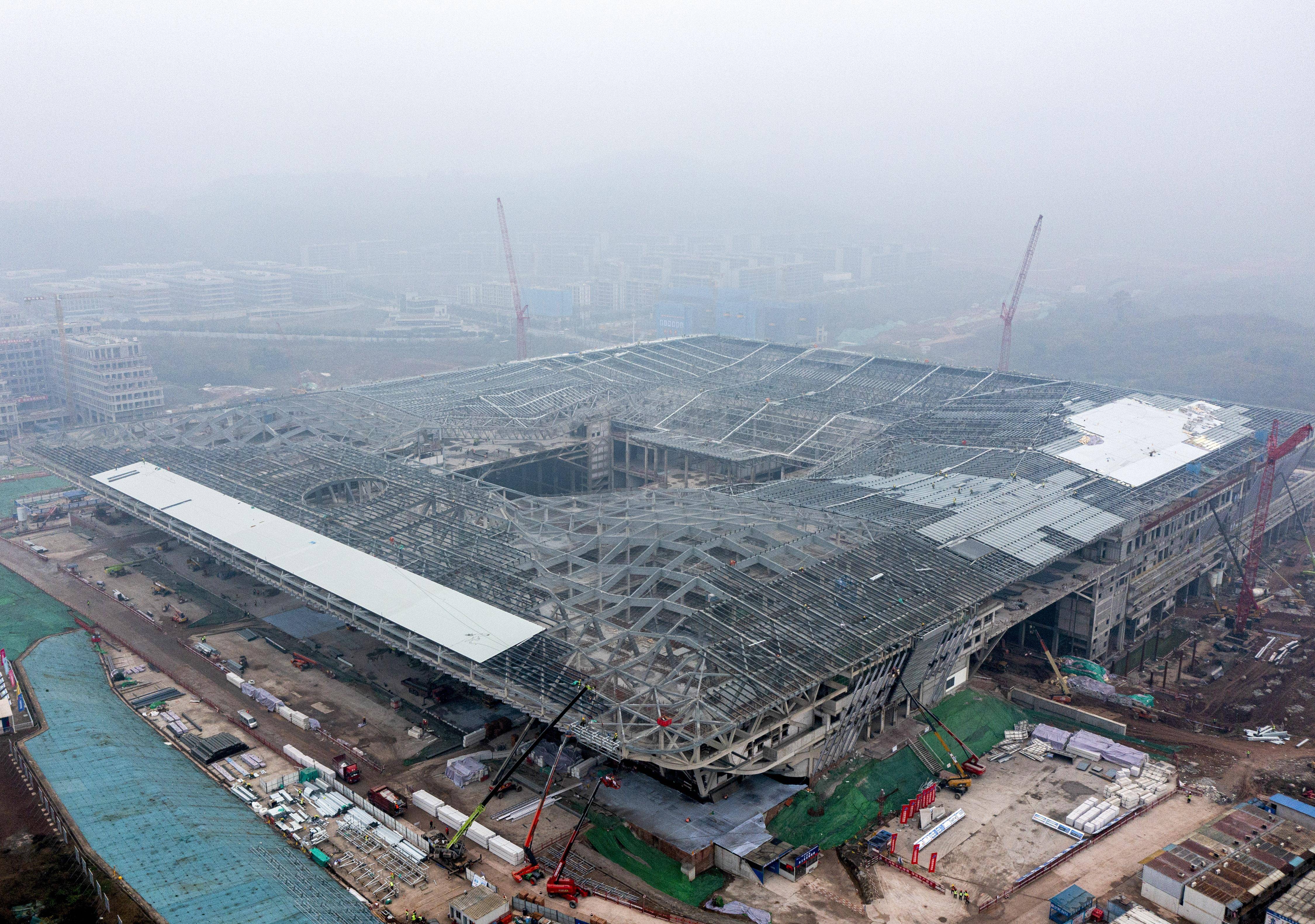 西部(重庆)科学城科学会堂项目主体结构实现全面封顶_施工_建设_科技