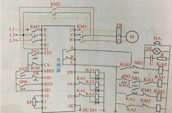 漲知識 | 變頻與工頻切換電路原理_端子_線圈_電動機