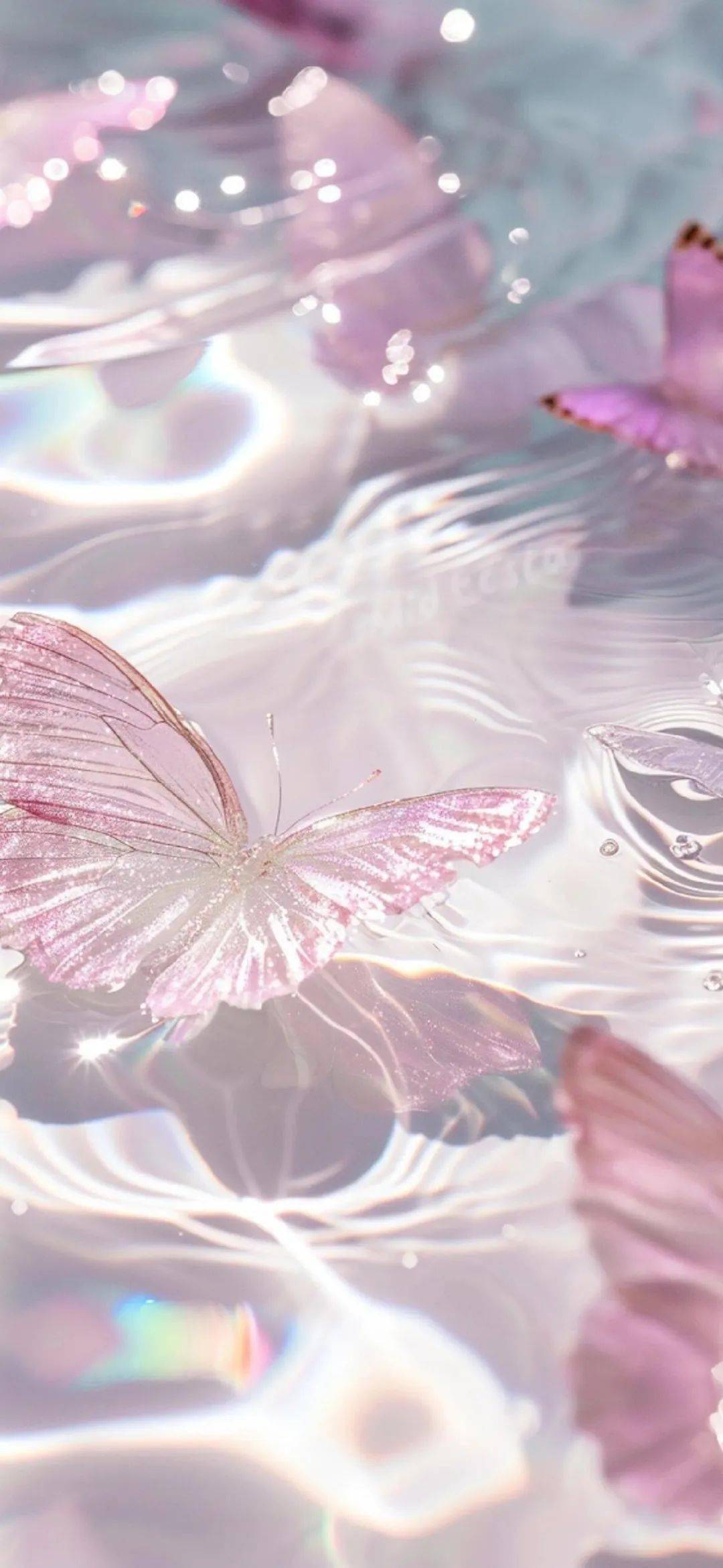 壁纸合集 | 粉色系水纹壁纸