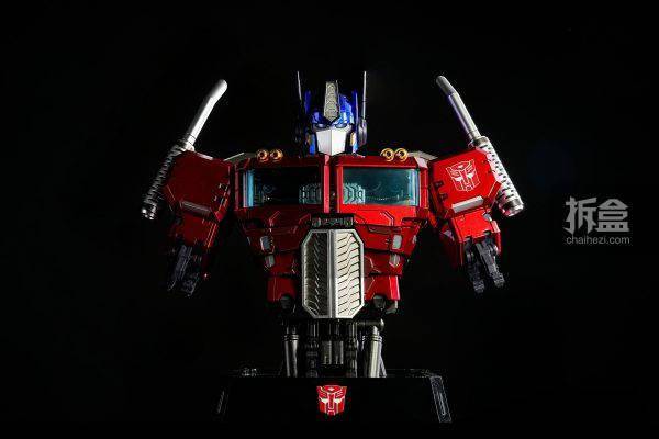 千值练 变形金刚 汽车人 博派领袖擎天柱16cm发光胸像