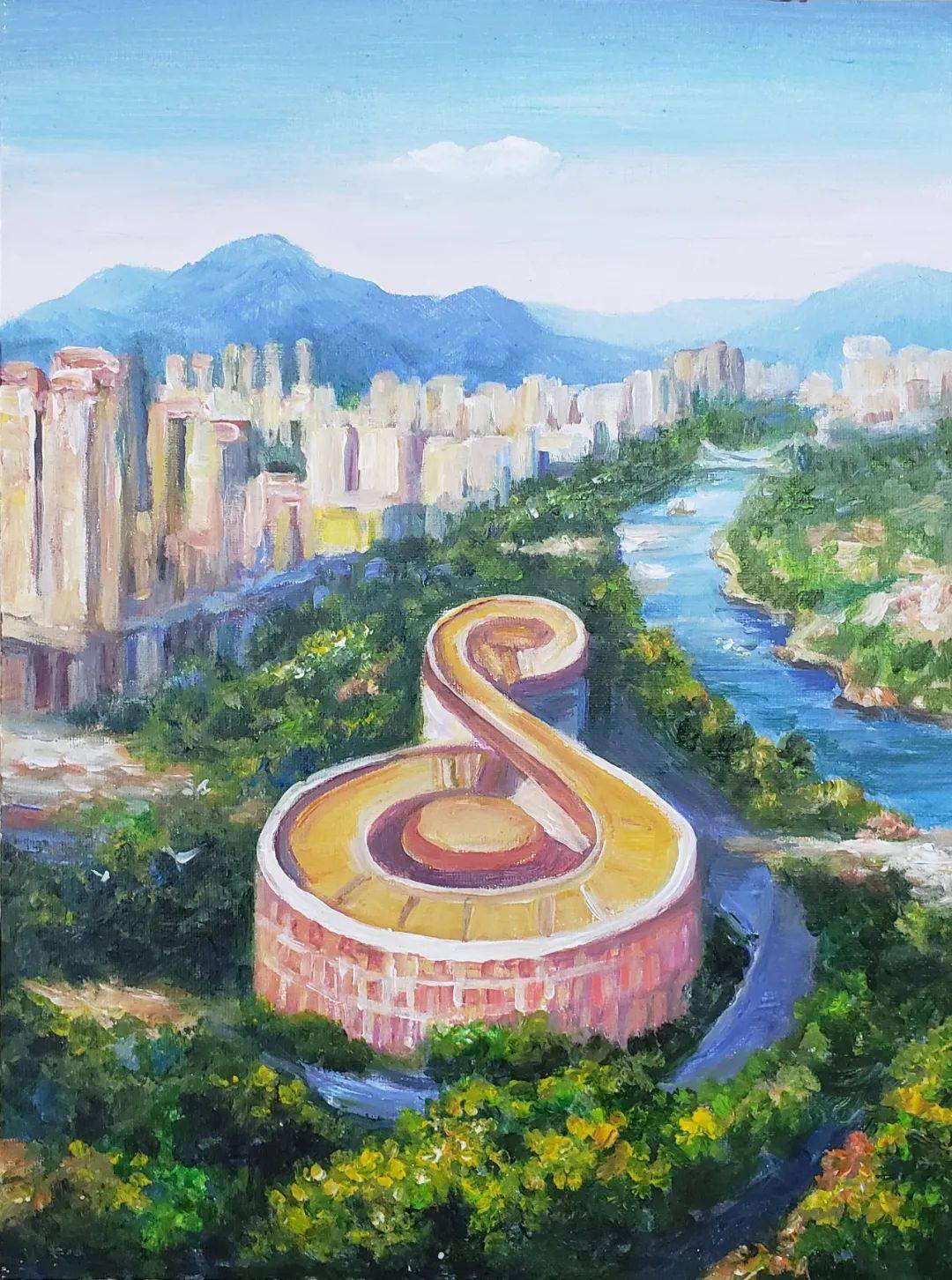 莆田风景绘画图片