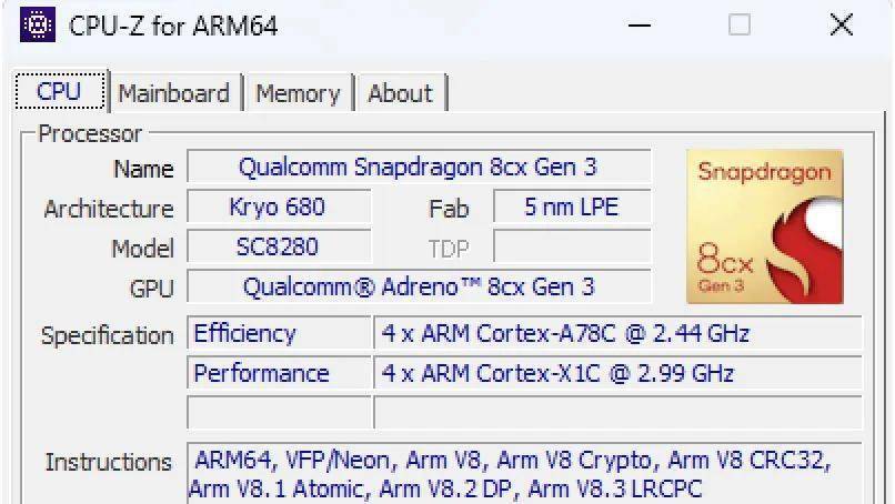 arm64 版 cpu-z 主要針對 arm 芯片,it之家附上其和最新 x86 版本