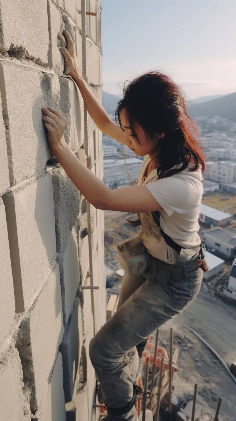 写真那些在建筑工地工作的女孩