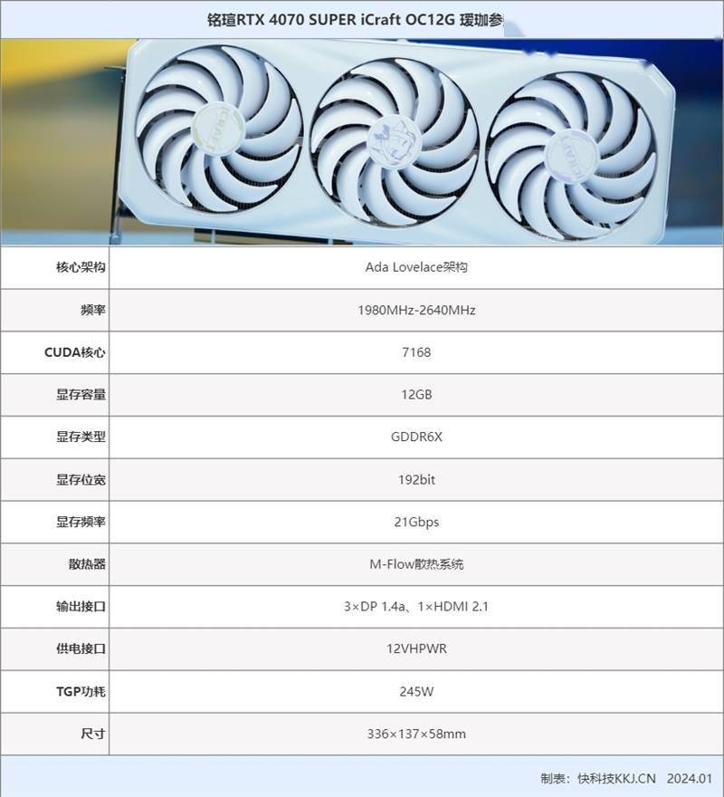 铭瑄3070瑷珈版参数图片