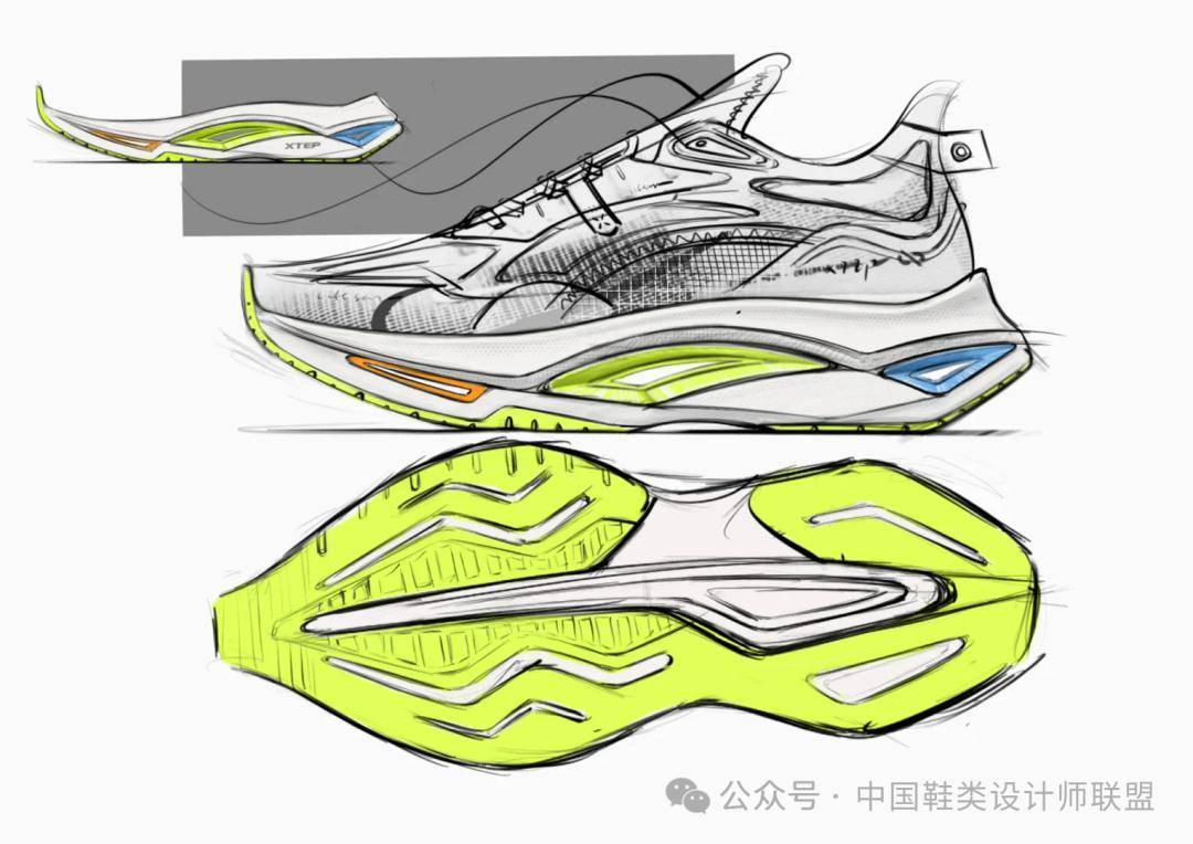 鞋设丨特步球鞋设计稿&成品_组合_课程_访问