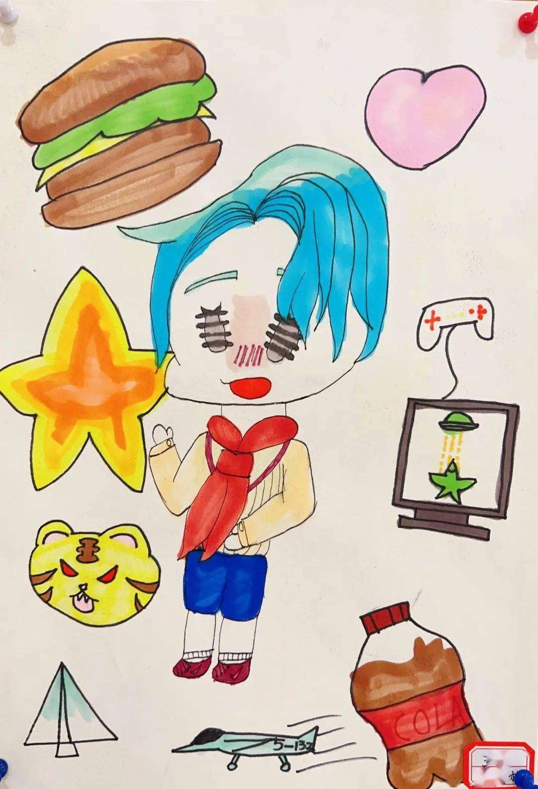 "q版漫画展"——记双语部美术优秀作业展