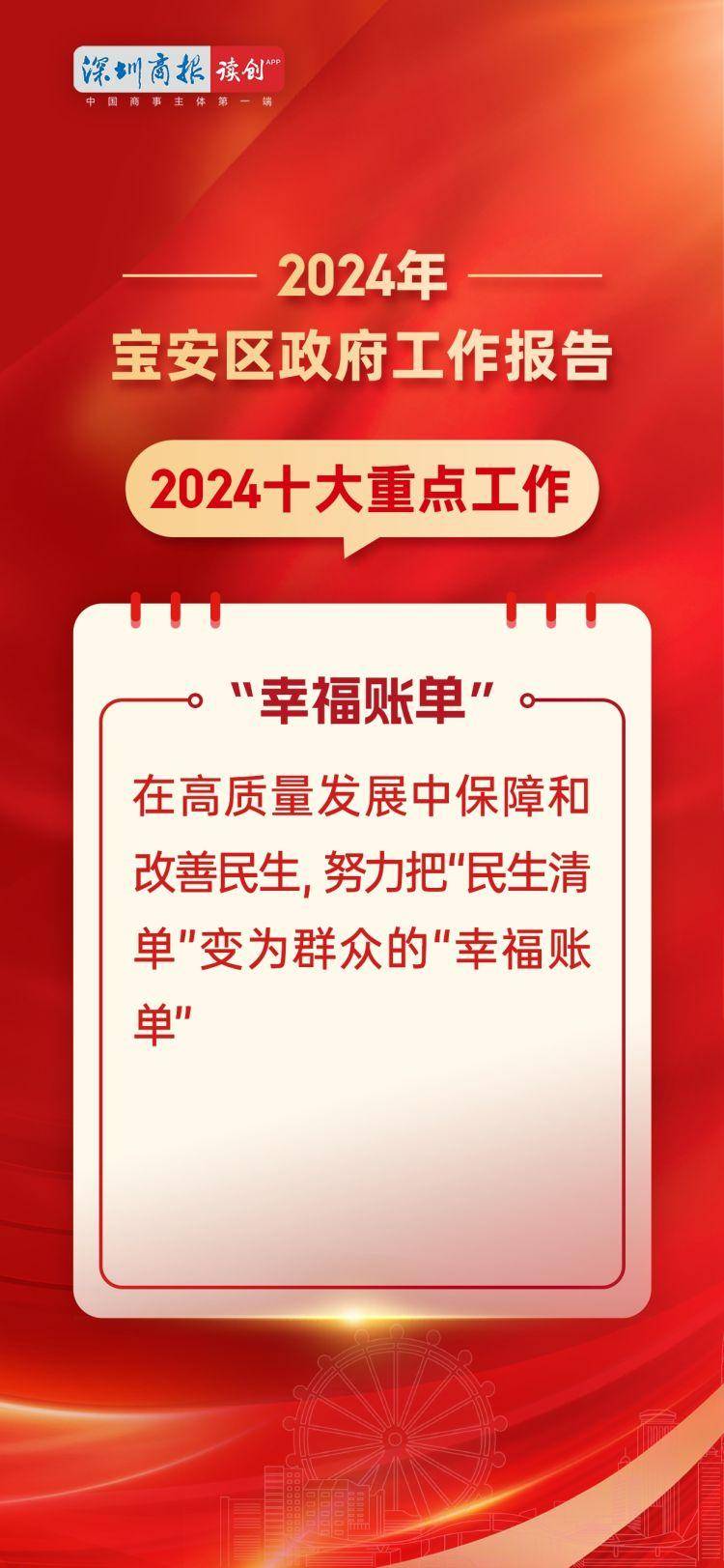 宝安两会时间|海报速览,2024年宝安定下这些新目标_建设_全力_城区