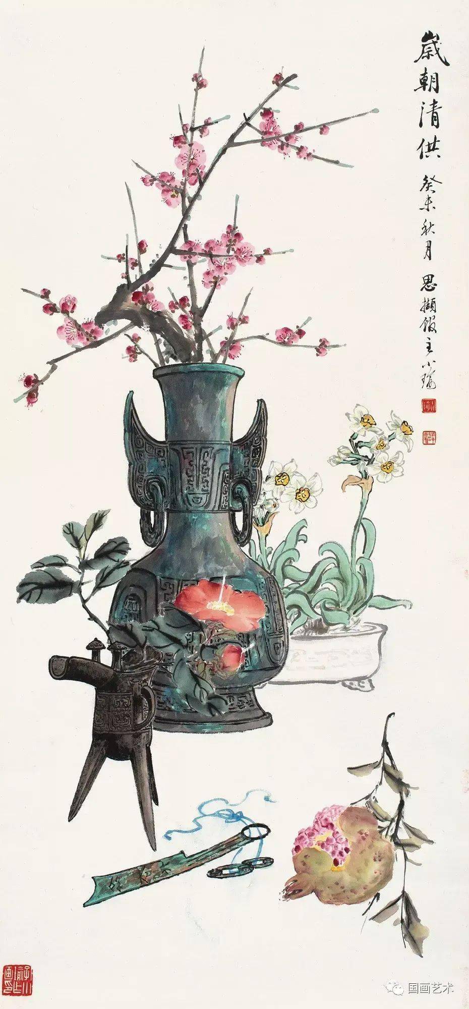 "民国四擅"之一,孔小瑜博古画作欣赏