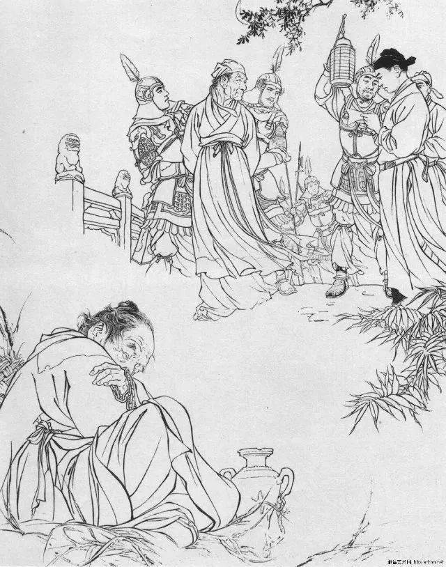 刘继卣经典白描欣赏----功夫都在线上!_中国_人物画_艺术