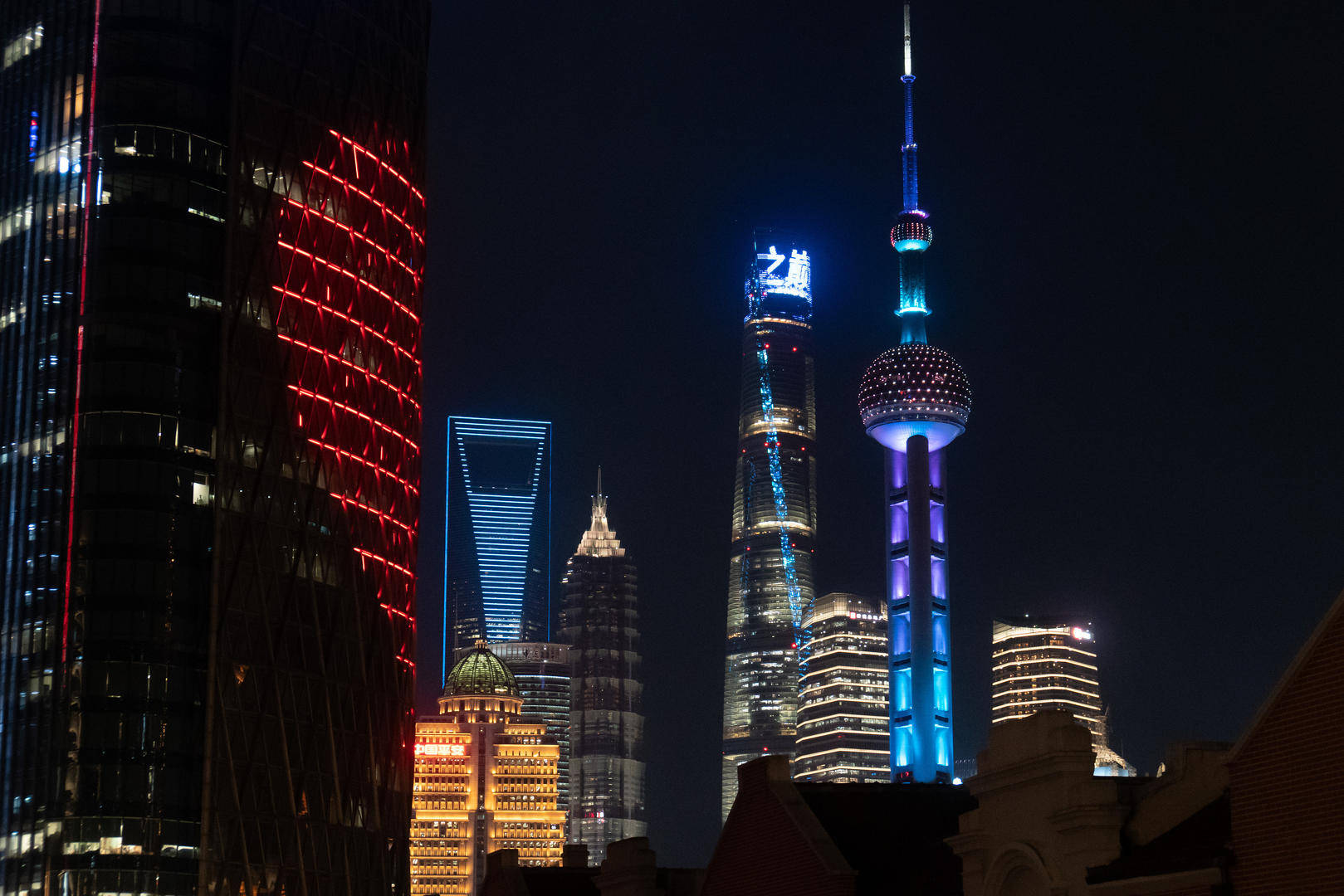 90年代上海夜景图片