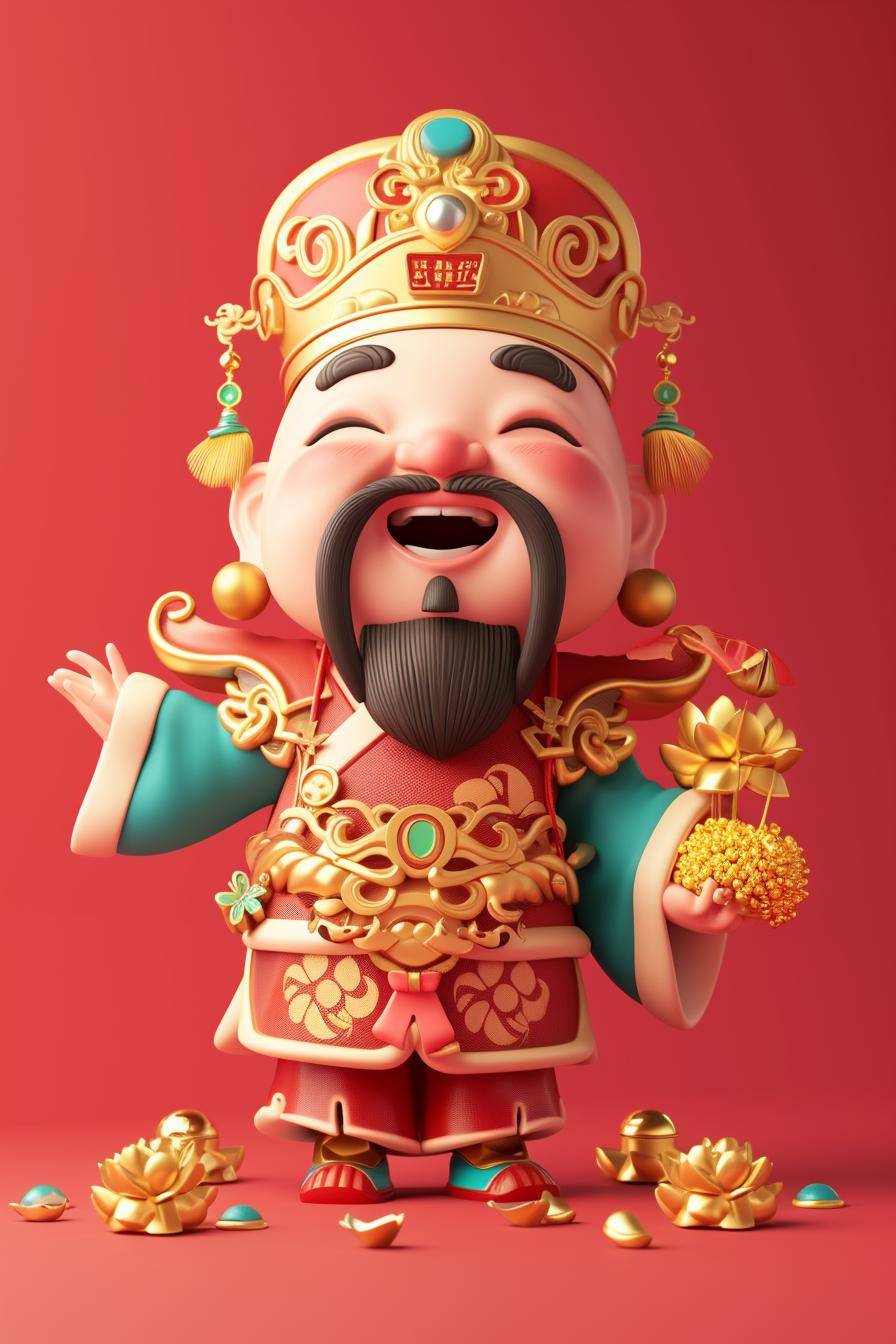 财神爷是中国传统文化中的财富之神,扮演着招财进宝,聚财纳福的角色