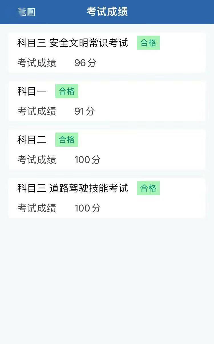 驾驶证已到位,就差一辆车了……