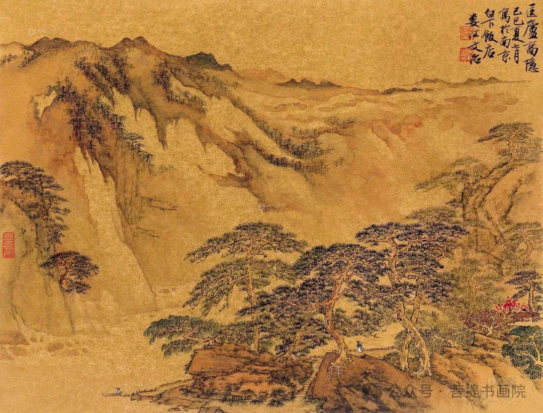 谭老师为你分享国画庐山山水画作品