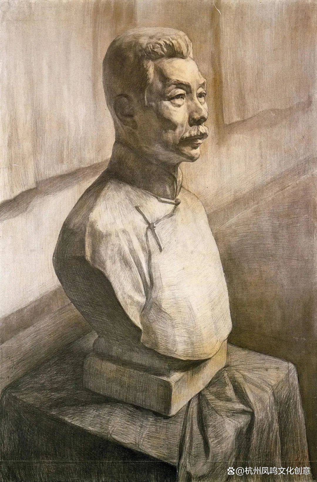 美院附中班集训:央美附中素描石膏像精选作品_雕塑_古希腊_罗马