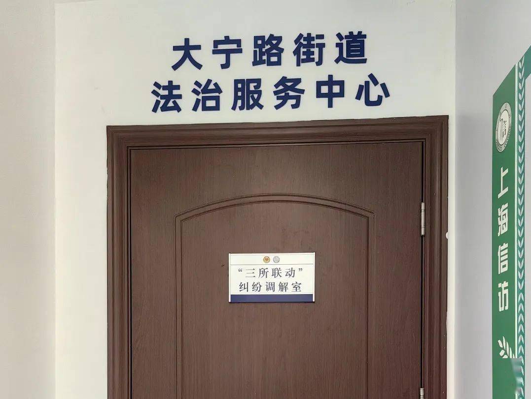 进一扇门,解万般事!大宁路街道"1 4 25"法治服务中心平台为民解忧