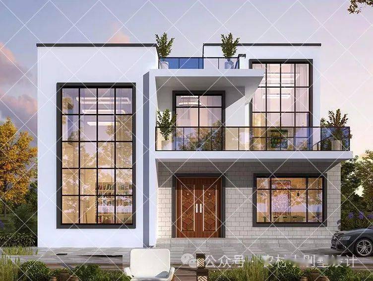 别墅,设计感十足潮流前卫,都是年轻人喜爱的现代风格_图纸_信号_的