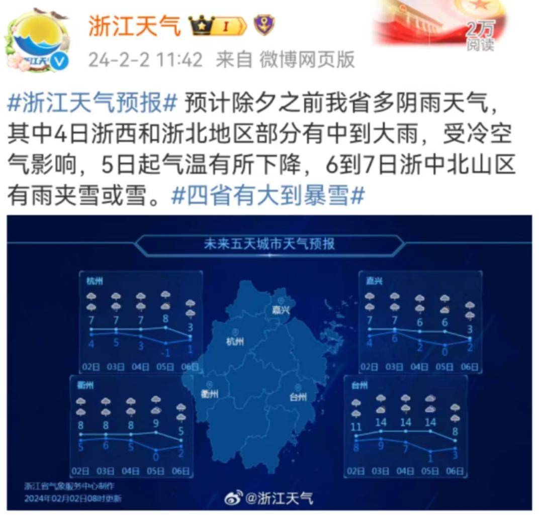 雨雪冰冻天即将上线!两次冷空气接连到台州→_地区_天气_全省