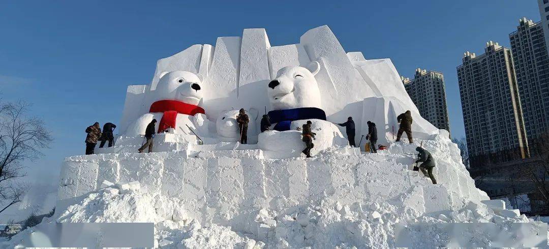 绥芬河雪景图片