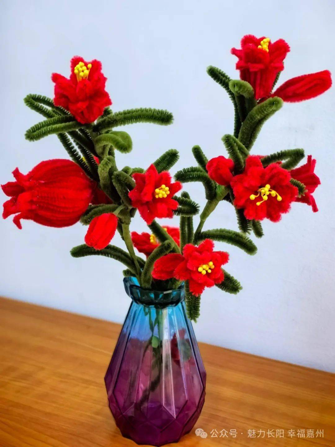 活动通知 | "巧手慧心 花开锦绣"扭扭棒石榴花制作_手工_创意_嘉州