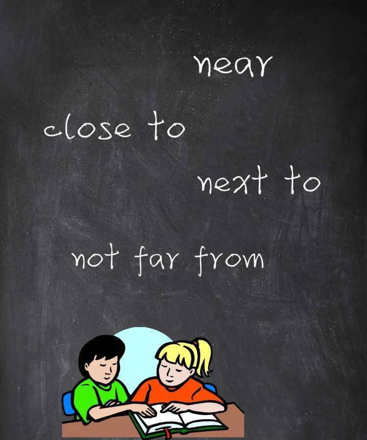 描述"近的"位置,near,close to,next to,not far from在英语作文中