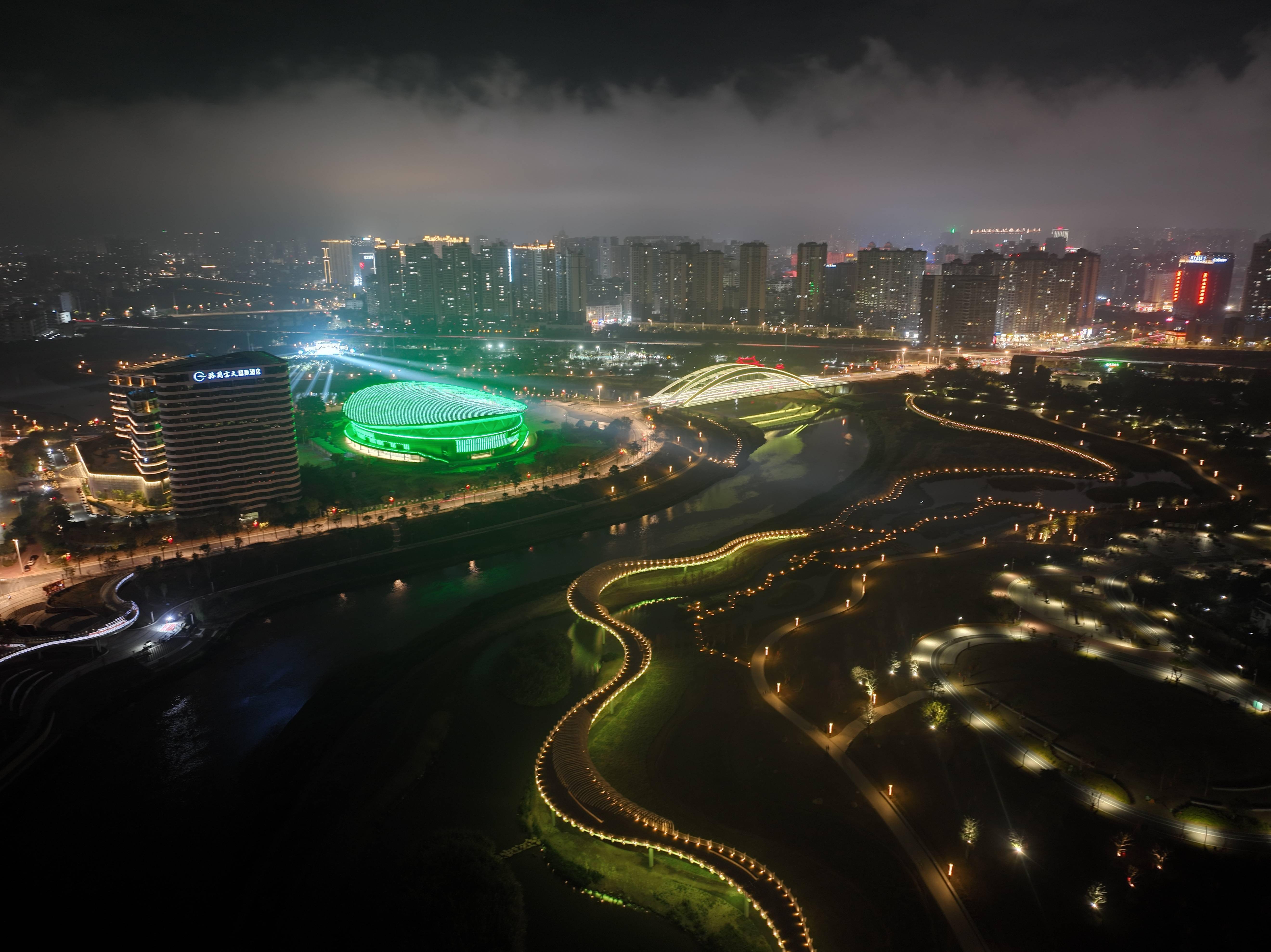 惠阳淡水夜景图片