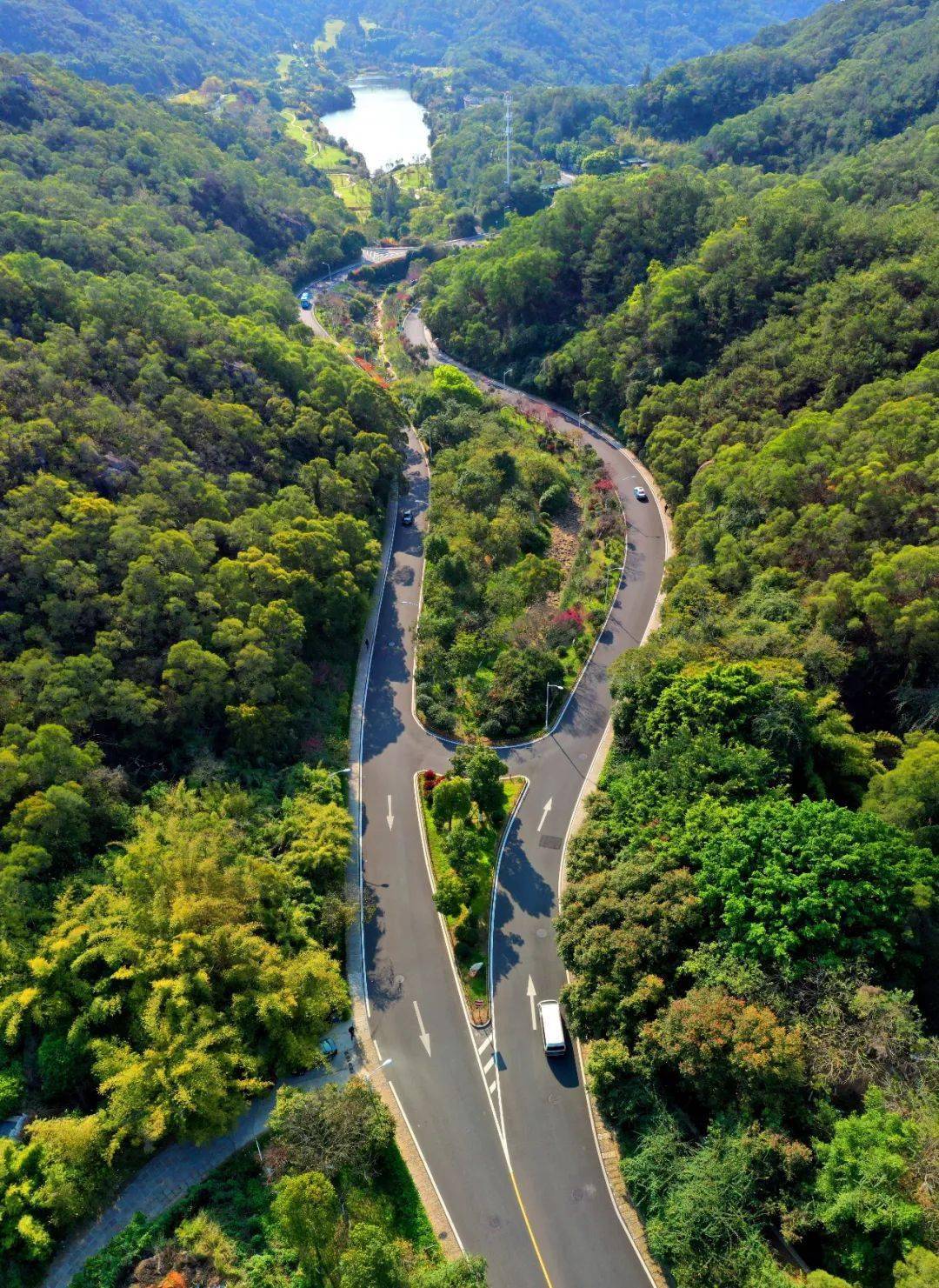 "——文曾路高边坡假山修复完成_景观_进行_公路