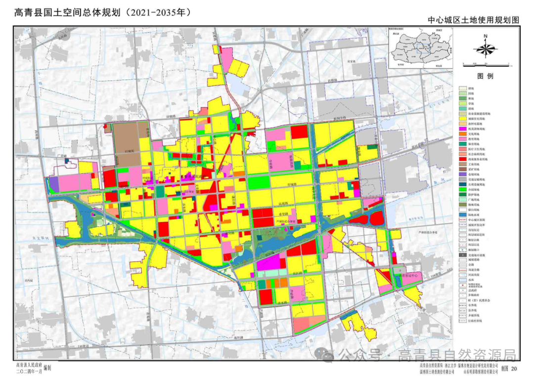 高青县规划图图片