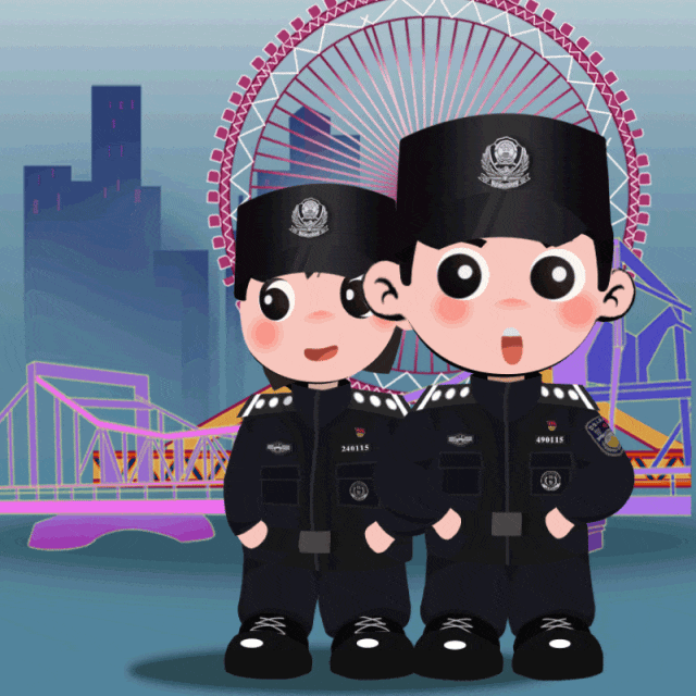 津味儿卡通警察"天天""津津"新春贺岁登场_应用_场景