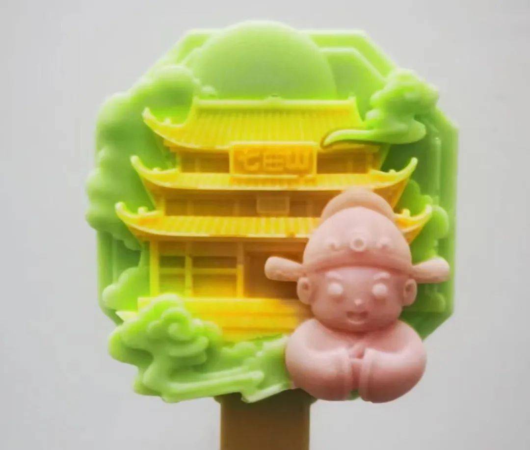 最大亮点是三色三味以魁星楼和小状元为设计元素七曲山文创雪糕上新啦